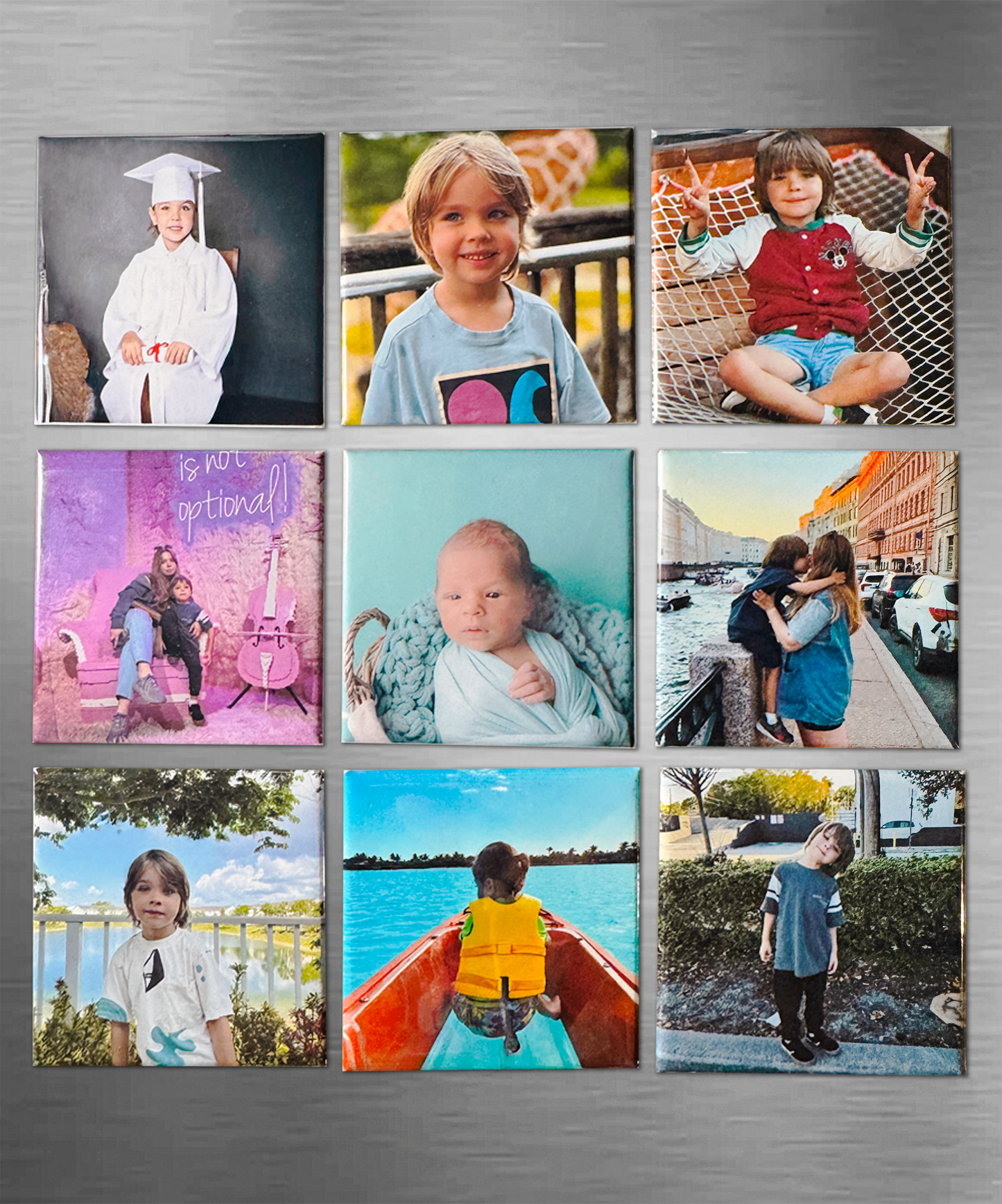 Set of 9 Photo Magnets